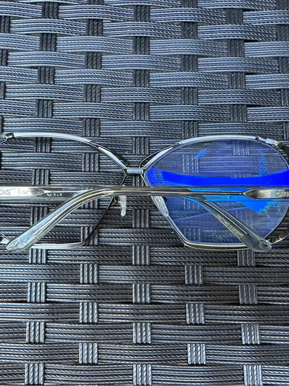 CADDIS Birdcage Eyeglass Frames 1.75 – Black / Clear – Frame Only